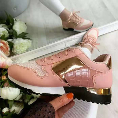 Large Size Flat Sports Shoes Women's Casual Shoes For Outer Wear - ROUTINE FASHION